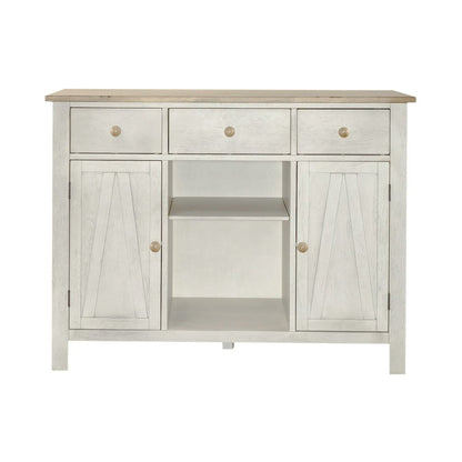 Lindsey Farm Server in Weathered White
