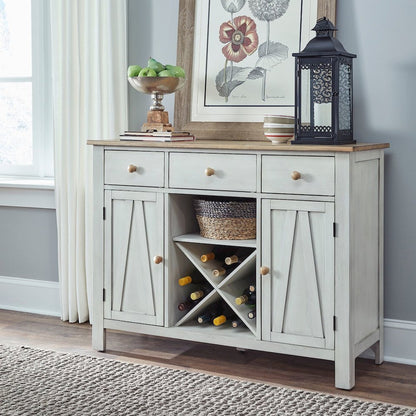 Lindsey Farm Server in Weathered White