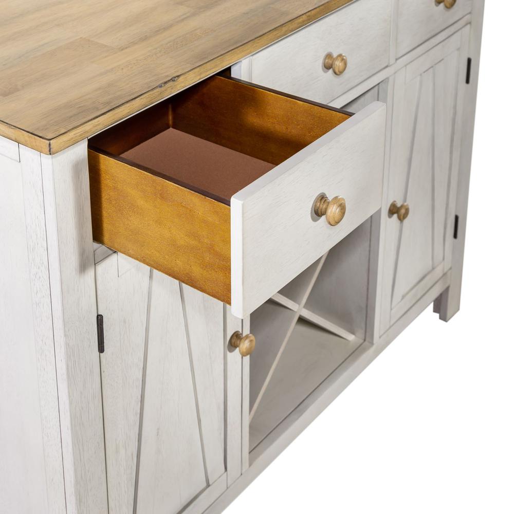 Lindsey Farm Server in Weathered White