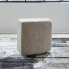 Capri Accent Chair Upholstered Ottoman 2 Pack with Casters  - Taupe Brown