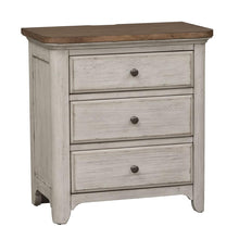 3 Drawer Night Stand w/ Charging Station