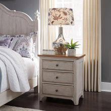 3 Drawer Night Stand w/ Charging Station