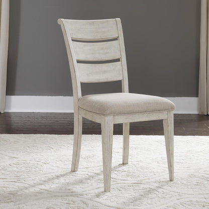 Ladder Back Upholstered Side Chair (RTA)-Set of 2