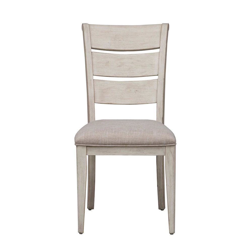 Reimagined Opt 5 Piece Trestle Table Set - 4 Ladder Back Chairs, 18" Leaf