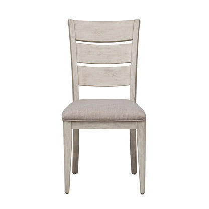Reimagined Opt 5 Piece Trestle Table Set - 4 Ladder Back Chairs, 18" Leaf