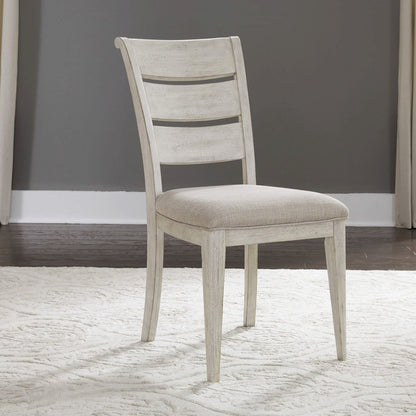 Reimagined Opt 5 Piece Trestle Table Set - 4 Ladder Back Chairs, 18" Leaf