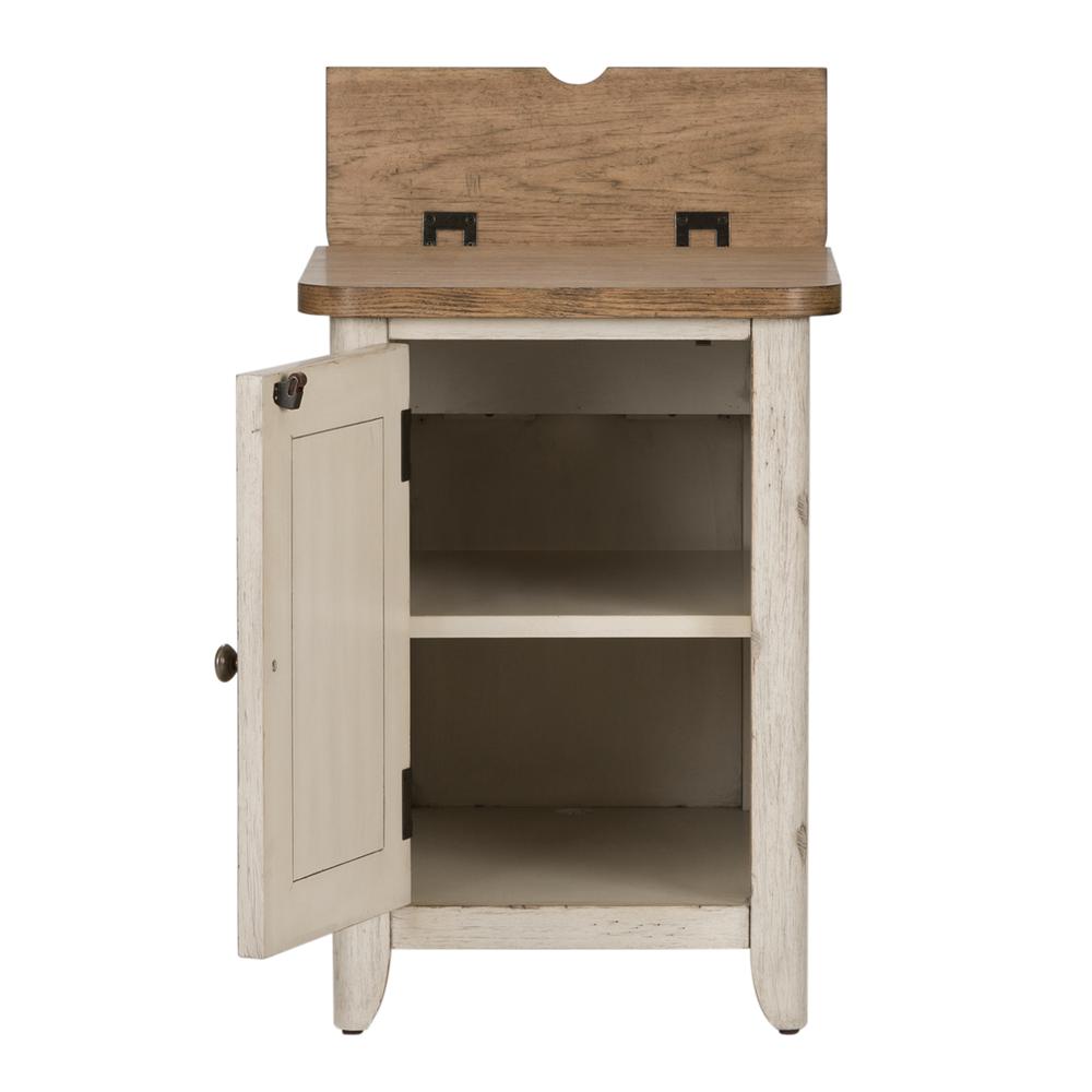 Door Chair Side Table w/ Charging Station