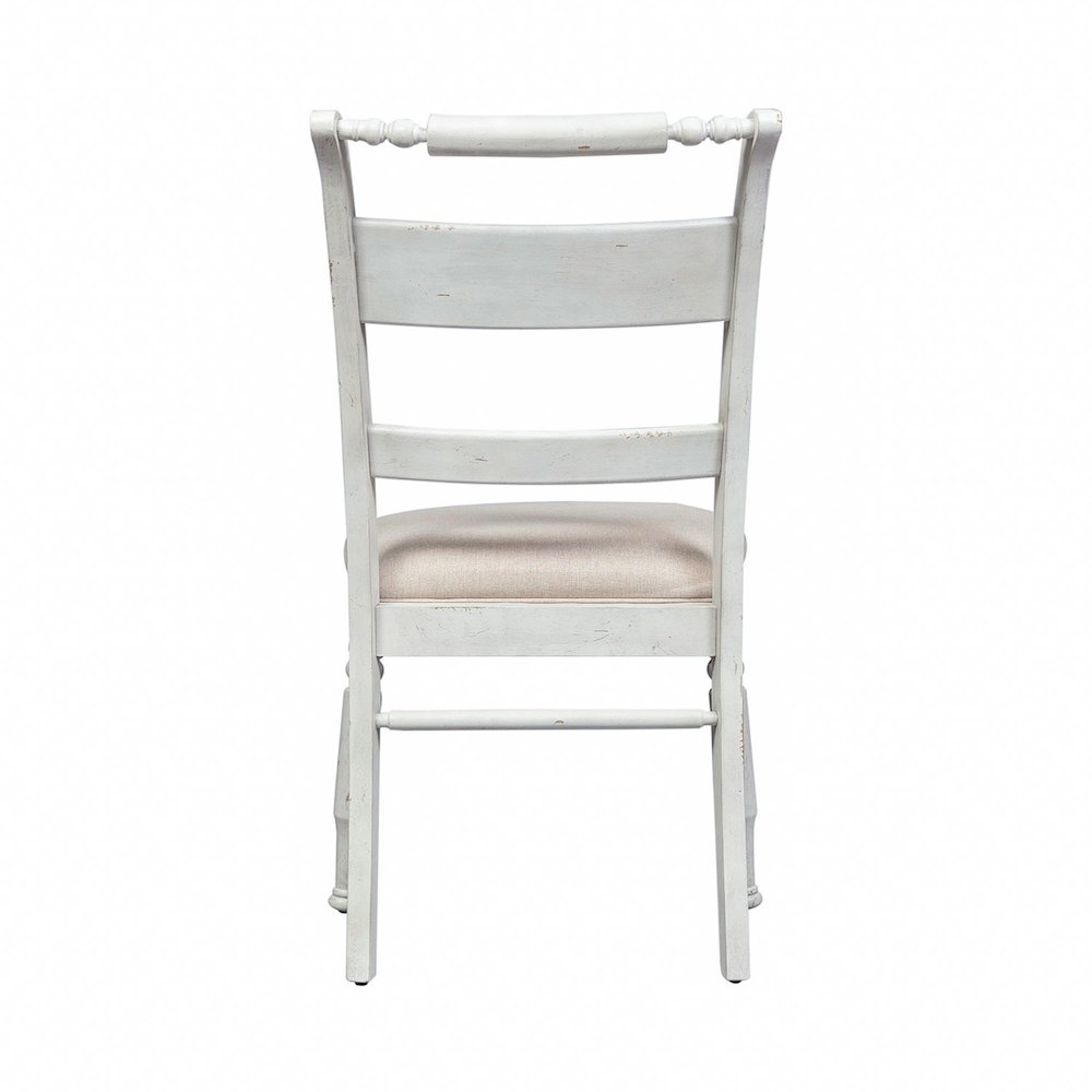 Slat Back Side Chair (RTA)-Set of 2 Traditional White
