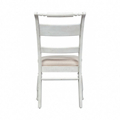 Slat Back Side Chair (RTA)-Set of 2 Traditional White