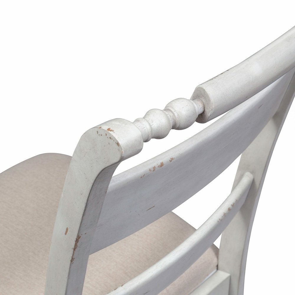 Slat Back Side Chair (RTA)-Set of 2 Traditional White