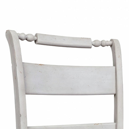 Slat Back Side Chair (RTA)-Set of 2 Traditional White