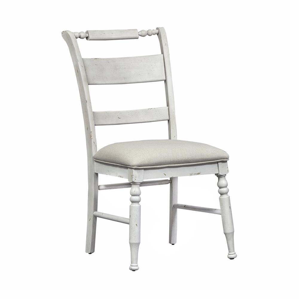 Slat Back Side Chair (RTA)-Set of 2 Traditional White