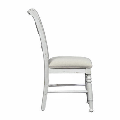 Slat Back Side Chair (RTA)-Set of 2 Traditional White