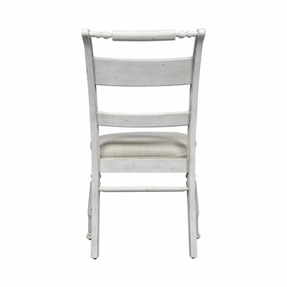 Slat Back Side Chair (RTA)-Set of 2 Traditional White