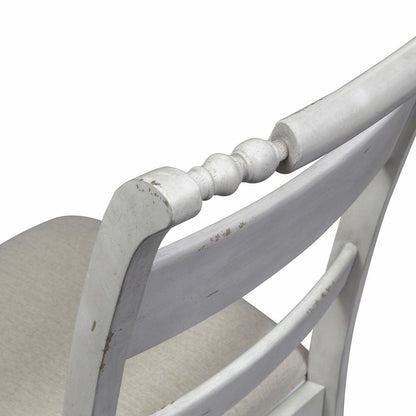 Slat Back Side Chair (RTA)-Set of 2 Traditional White