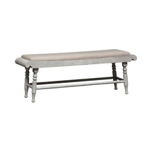 Whitney Bench (RTA) in Antique Linen w/ Weathered Gray