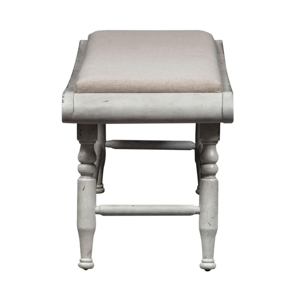 Whitney Bench (RTA) in Antique Linen w/ Weathered Gray