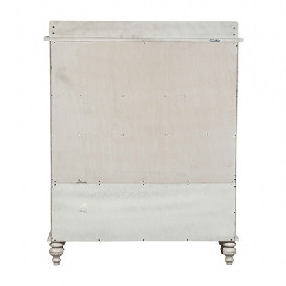 Whitney Display Cabinet in Antique Linen w/ Weathered Gray