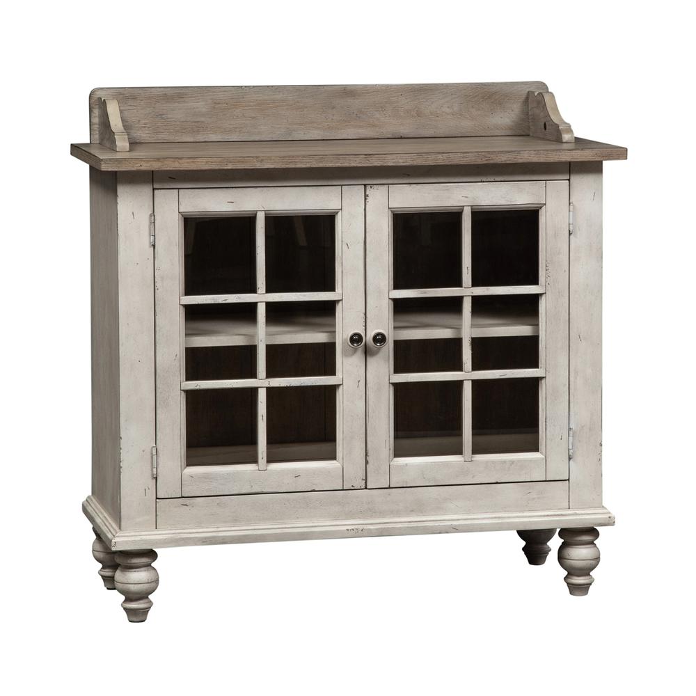Whitney Server in Antique Linen w/ Weathered Gray