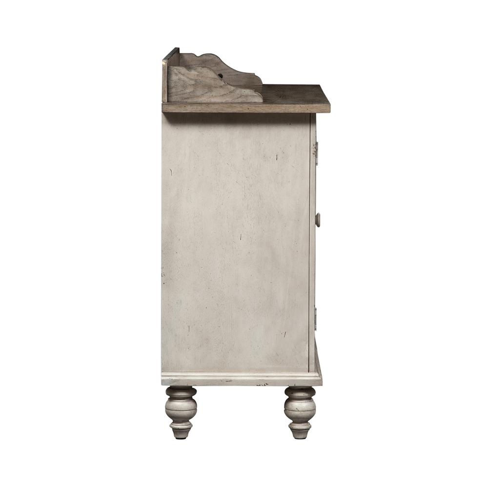 Whitney Server in Antique Linen w/ Weathered Gray