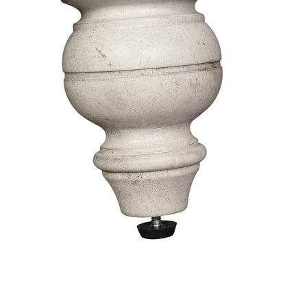 Whitney Server in Antique Linen w/ Weathered Gray