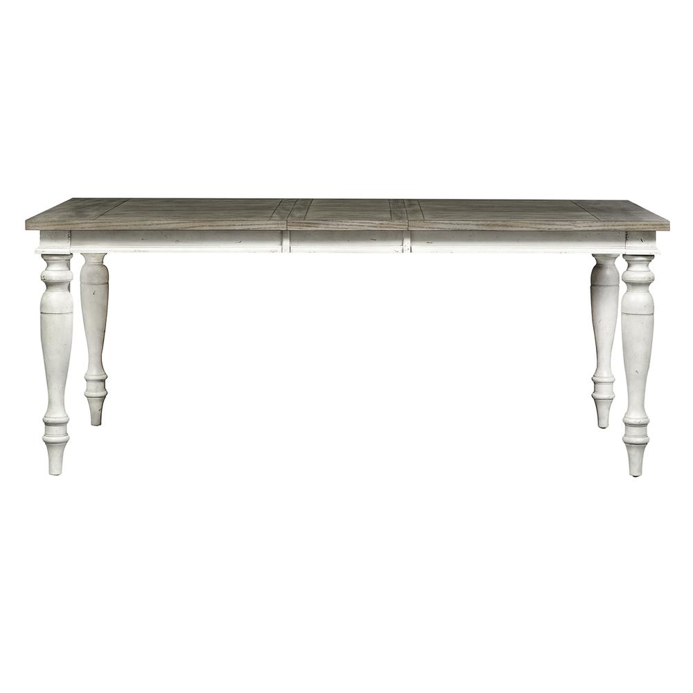 Whitney Rectangular Leg Table in Antique Linen w/ Weathered Gray