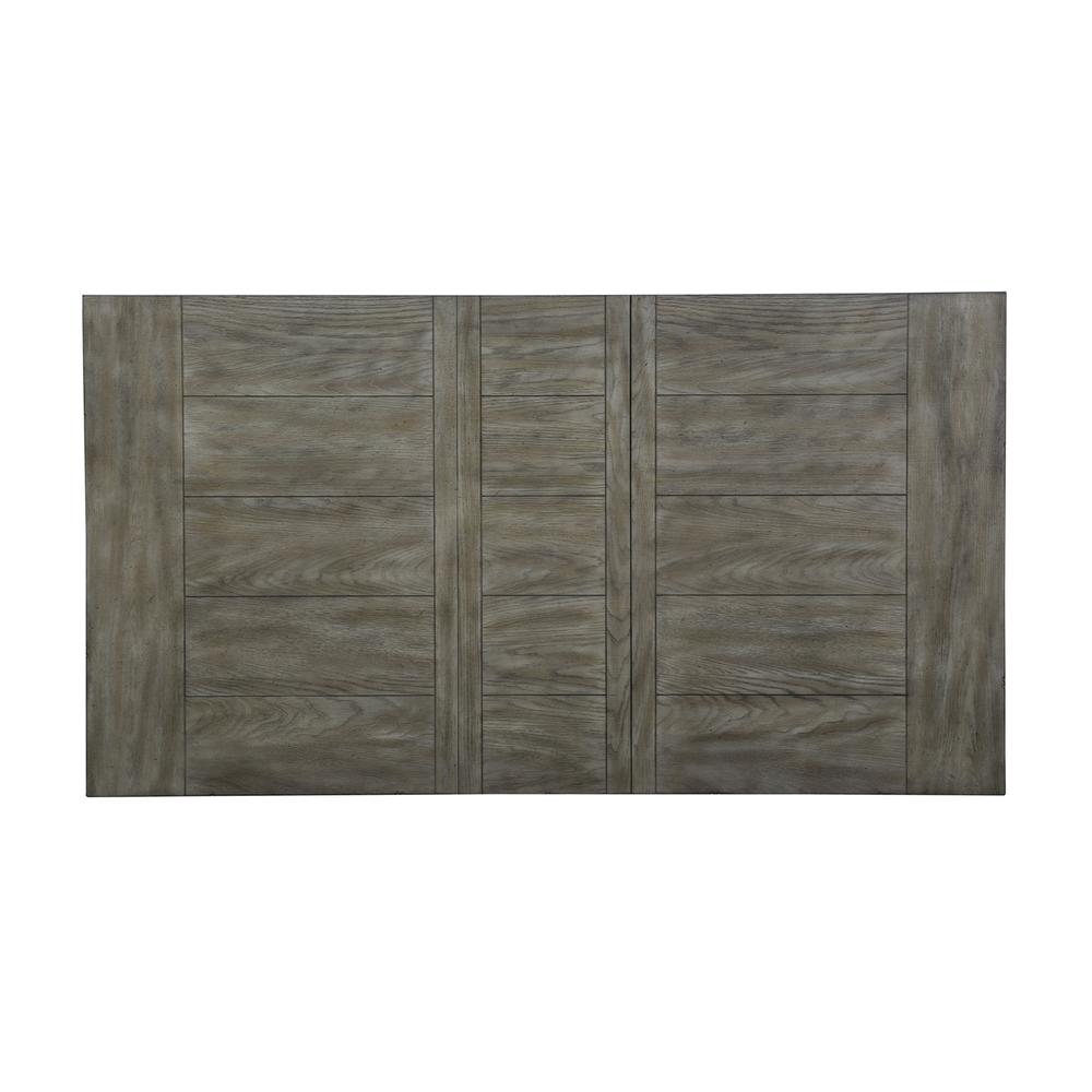 Whitney Rectangular Leg Table in Antique Linen w/ Weathered Gray