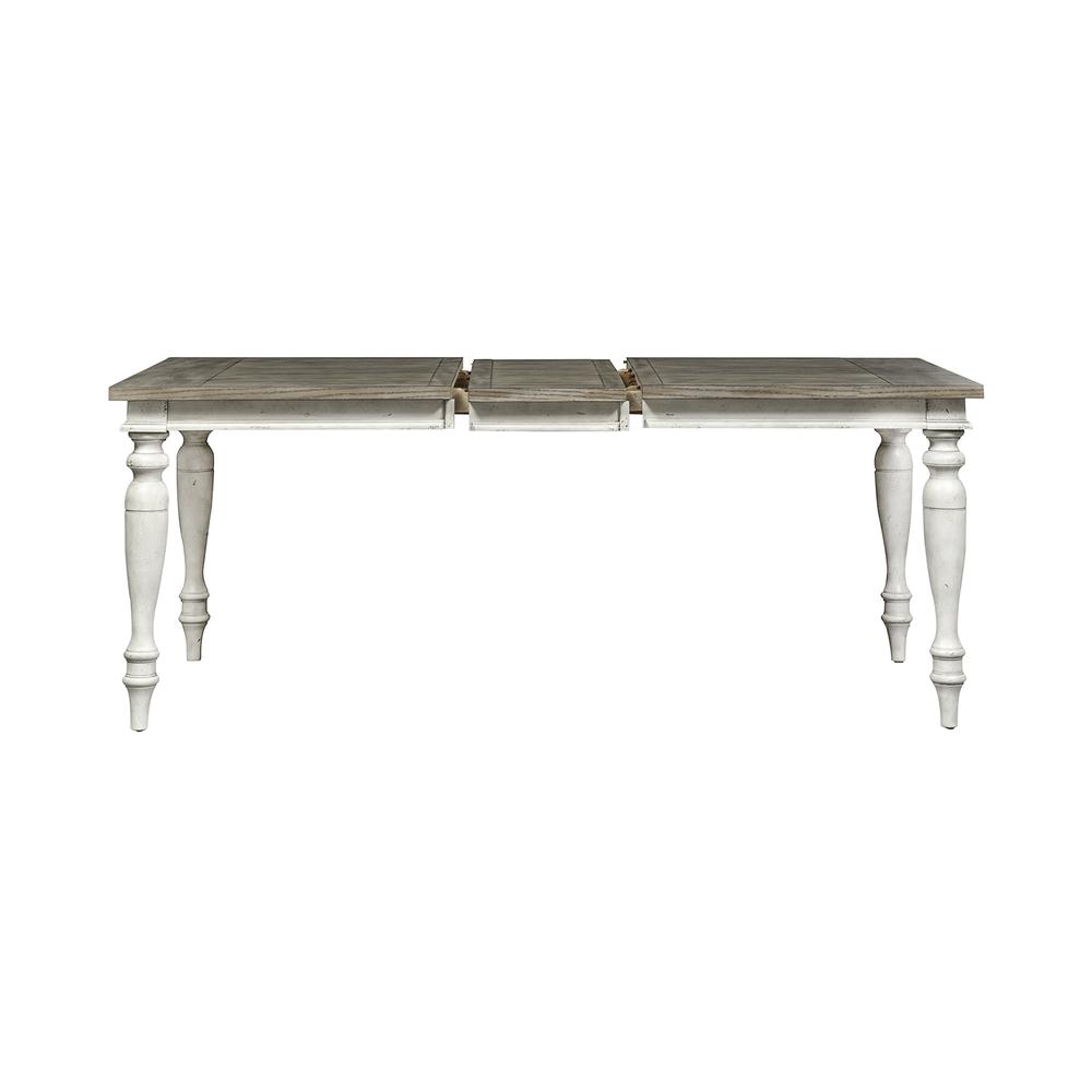 Whitney Rectangular Leg Table in Antique Linen w/ Weathered Gray