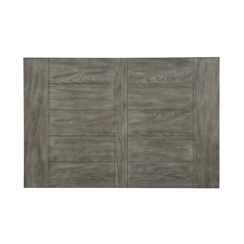 Whitney Rectangular Leg Table in Antique Linen w/ Weathered Gray