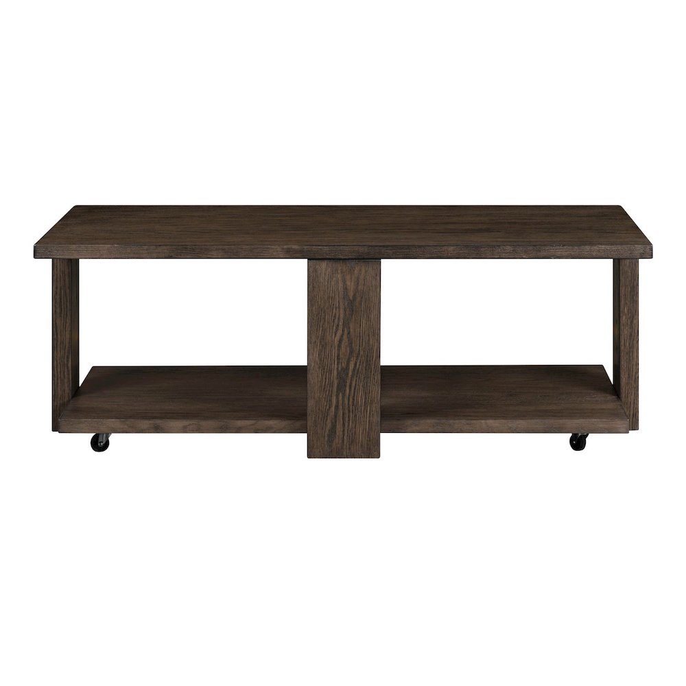 Harrison Cocktail Table for Living Room - Espresso Brown Oak