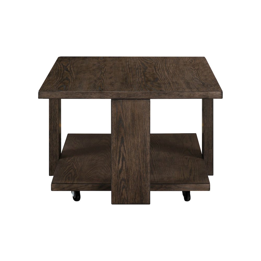 Harrison Cocktail Table for Living Room - Espresso Brown Oak