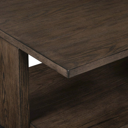 Harrison Cocktail Table for Living Room - Espresso Brown Oak