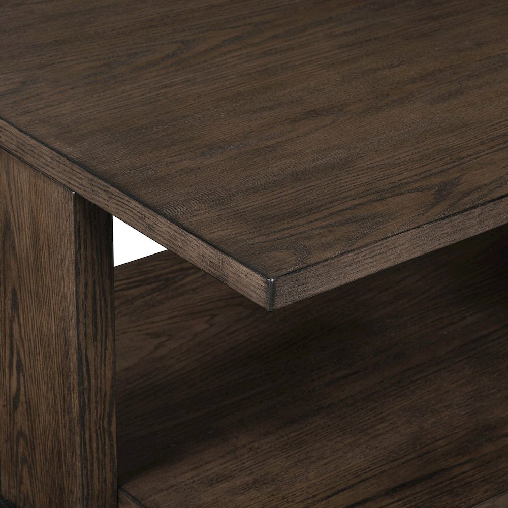 Harrison Cocktail Table for Living Room - Espresso Brown Oak