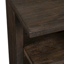 Harrison End Table for Living Room - Espresso Brown Oak
