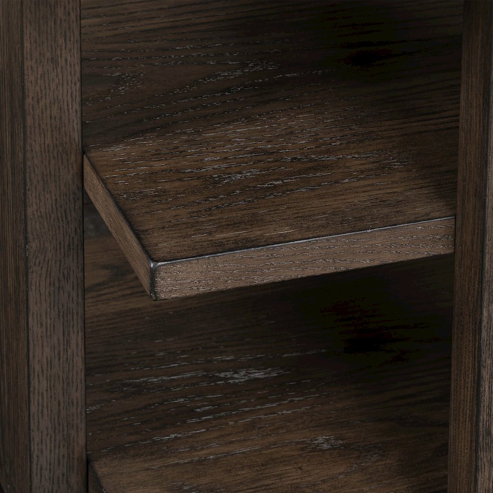Harrison End Table for Living Room - Espresso Brown Oak