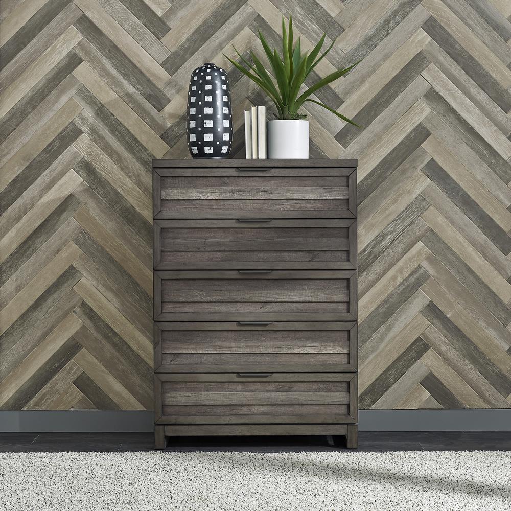 Tanners Creek 5 Drawer Chest in Graystone