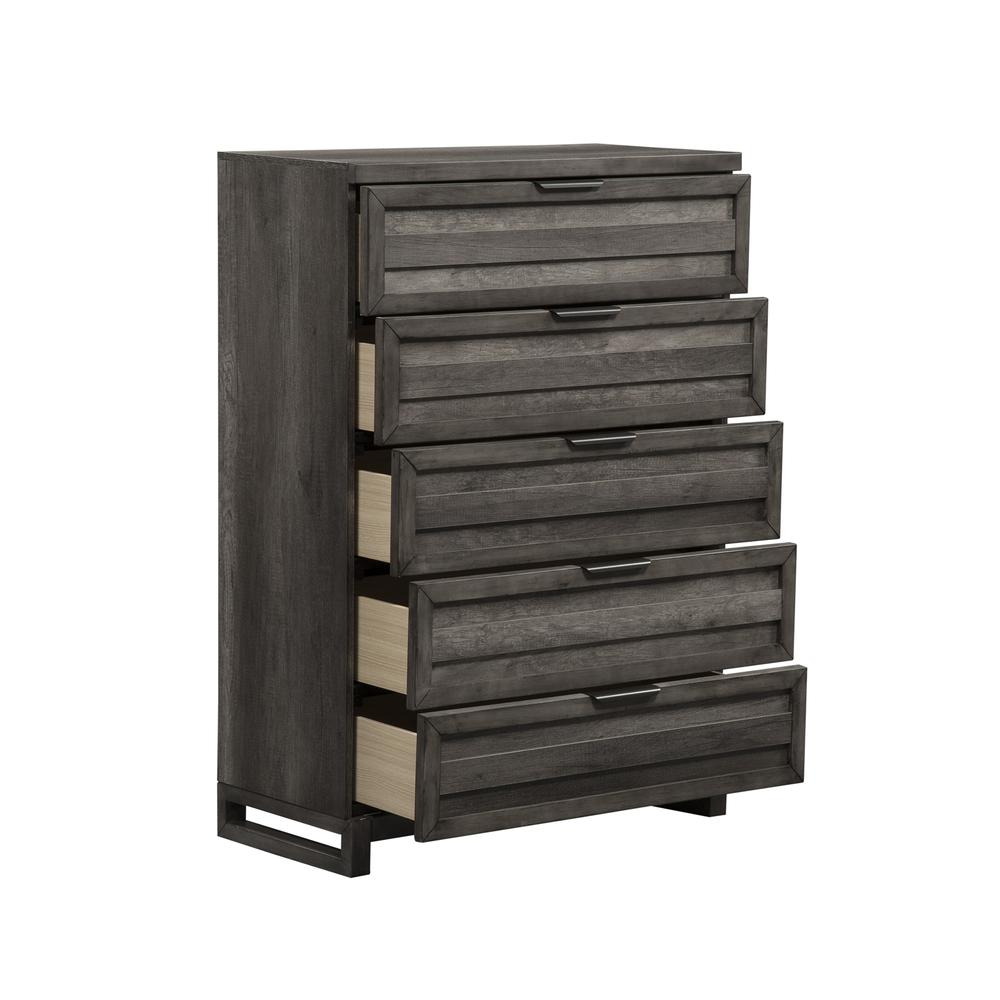 Tanners Creek 5 Drawer Chest in Graystone
