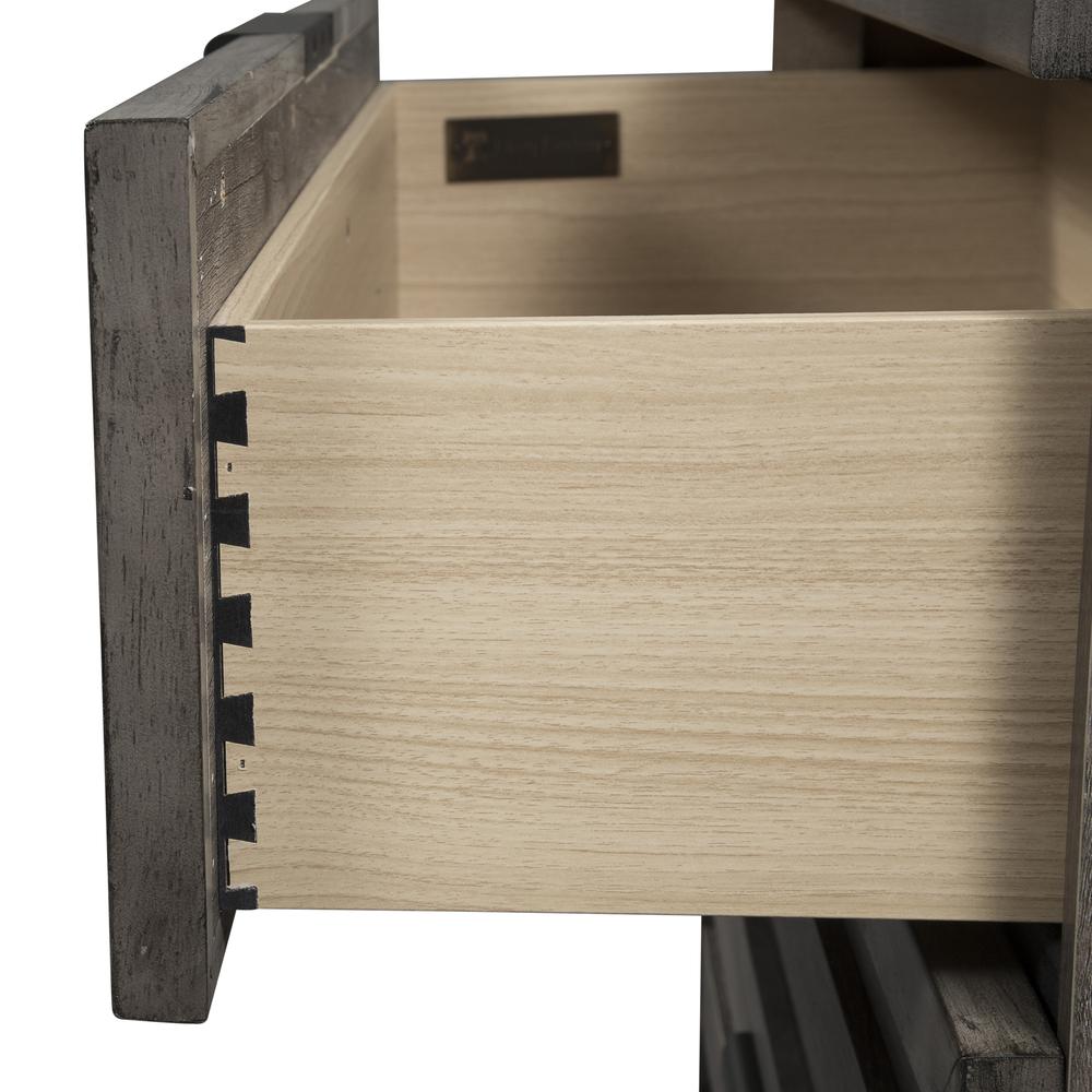 Tanners Creek 5 Drawer Chest in Graystone