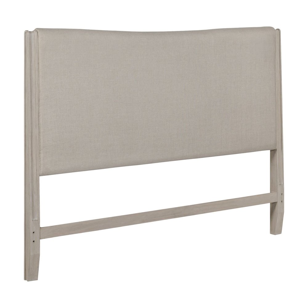 New Haven King Upholstered Panel Bed Headboard - Sanctuary White