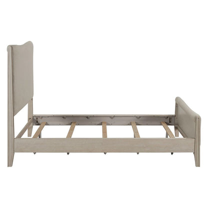 New Haven California King Upholstered Bed Frame - Sanctuary White