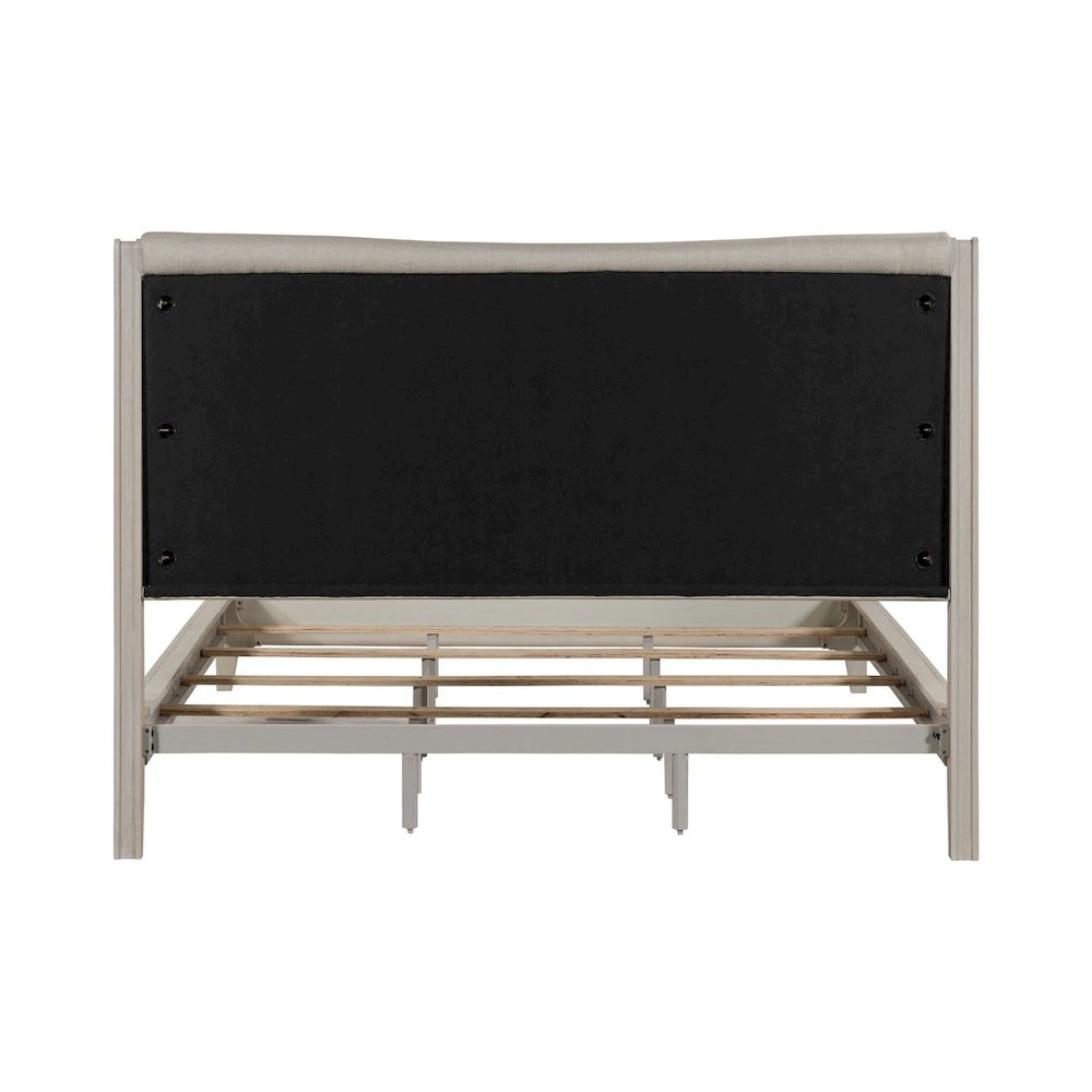 New Haven California King Upholstered Bed Frame - Sanctuary White