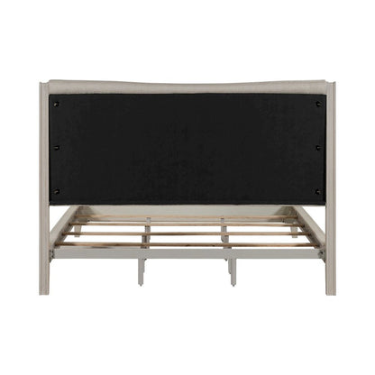 New Haven California King Upholstered Bed Frame - Sanctuary White