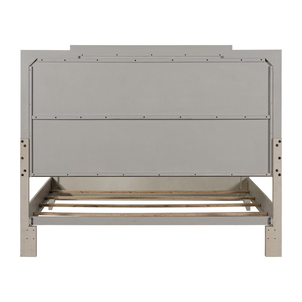 New Haven King Panel Bed Frame - Sanctuary White