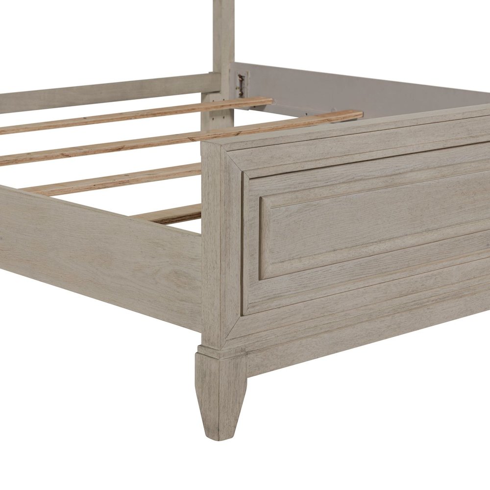 New Haven King Panel Bed Frame - Sanctuary White