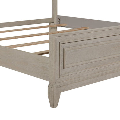 New Haven King Panel Bed Frame - Sanctuary White