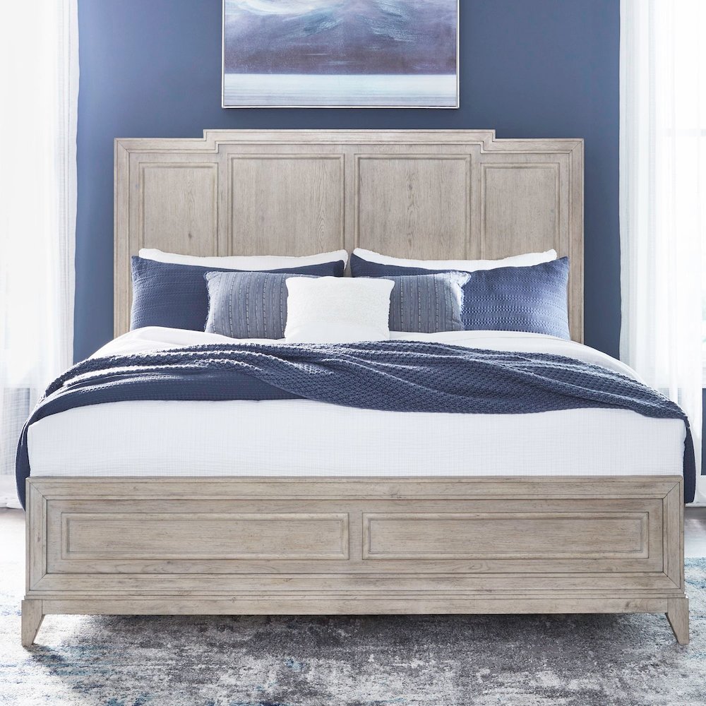 New Haven King Panel Bed Frame - Sanctuary White