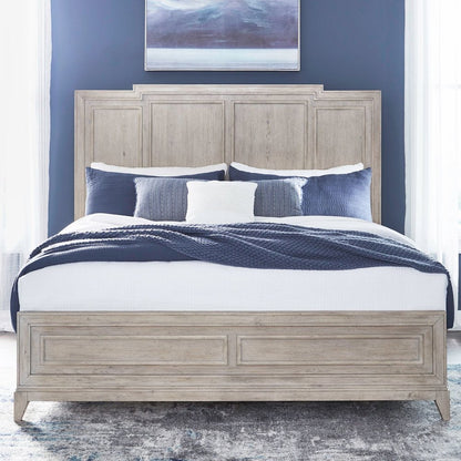 New Haven King Panel Bed Frame - Sanctuary White