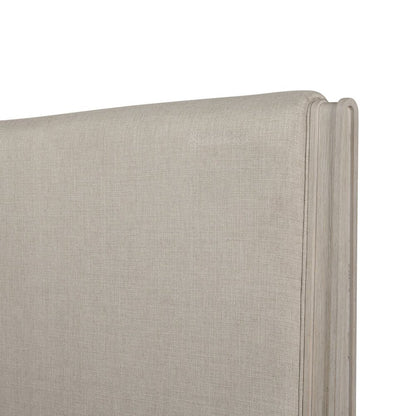 New Haven King Upholstered Bed Frame - Sanctuary White