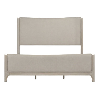 New Haven Queen Upholstered Bed Frame - Sanctuary White