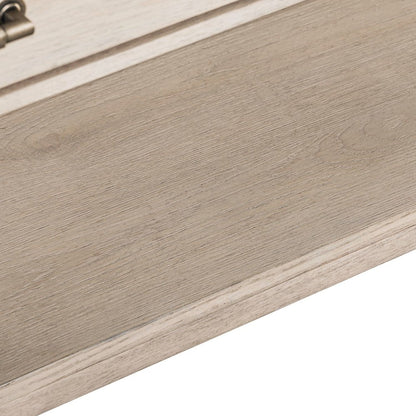 Rectangular Drawer Cocktail Table for Living Room - Sanctuary White Oak Wood
